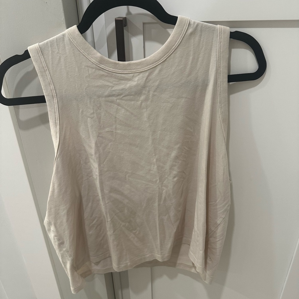 Lululemon Athletica Cream Muscle Tee